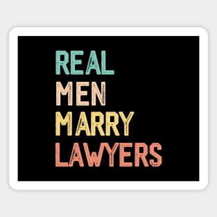 Vintage Husband Married Lawyers Husband Engagement Lawyers Magnet